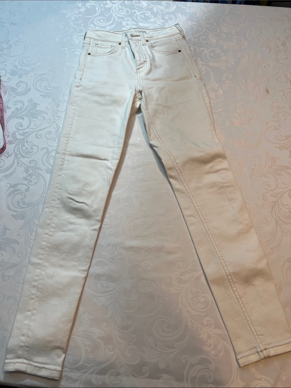 Topshop Skinny Jeans in Off-White